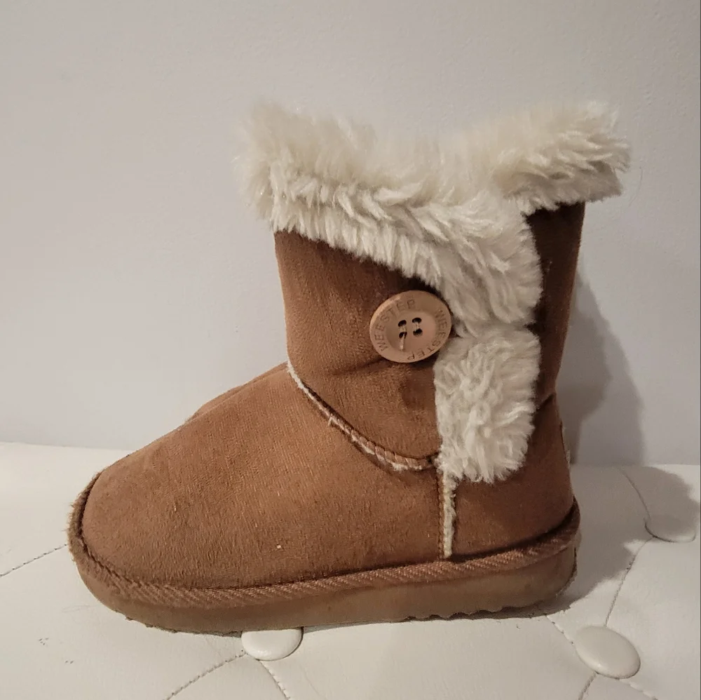 WEESTEP GIRL'S SHERPA LINED BOOTS SIZE 12 Little Girl